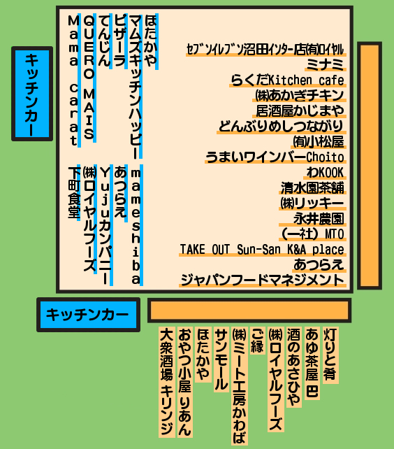 飲食・物産ブース出店